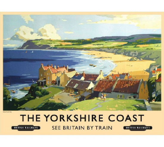 'The Yorkshire Coast' Metal Wall Sign