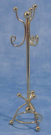 D057 Brass Coat and Hat Stand  1:12th Scale