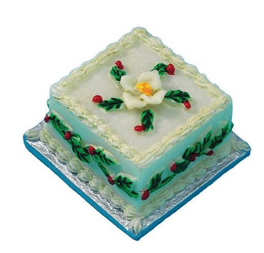 D1929 Square Christmas Cake 1:12th Scale