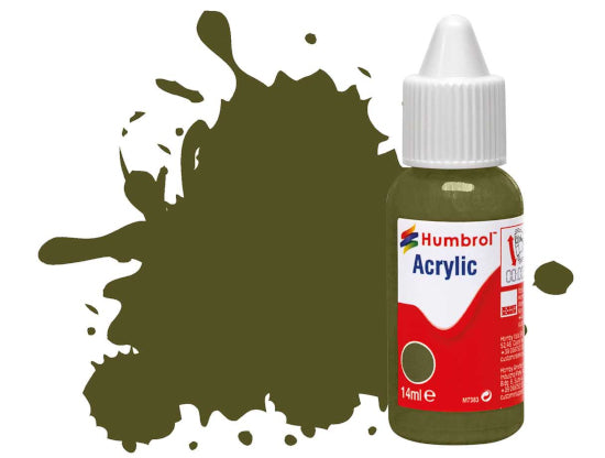No 155 Acrylic Matt Olive Drab - Matt