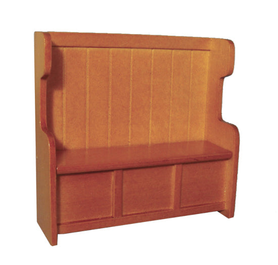 DF1476 Deluxe Oak Pew 1:12th Scale