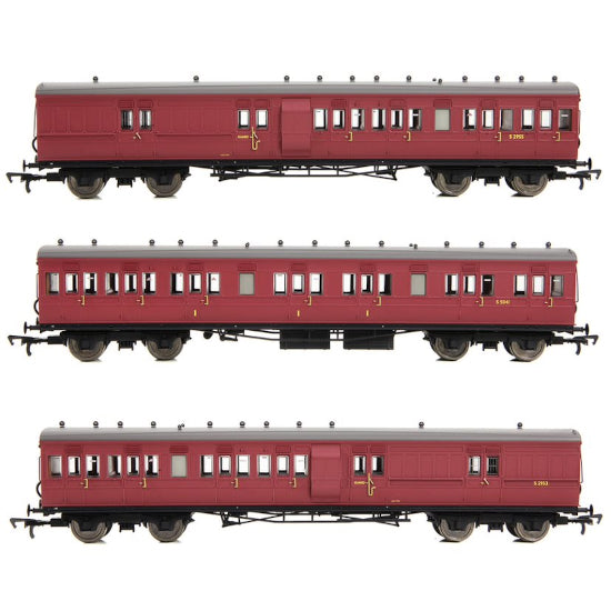 E86014 LSWR Cross Country 3-Coach Pack BR Crimson SPECIAL OFFER