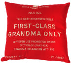 Steam Railway Co. 'First Class Grandma' Cushion