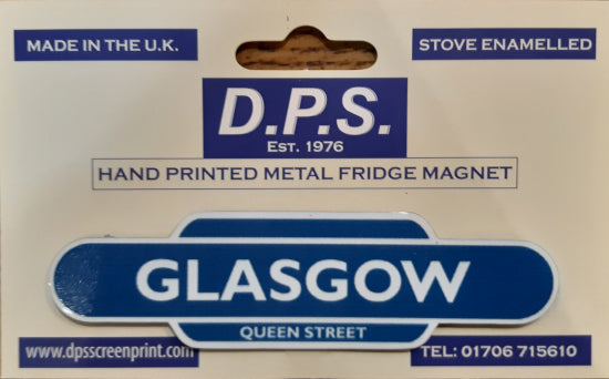 Harburn Exclusive 'Glasgow' (Queen Street) BR Totem Fridge Magnet