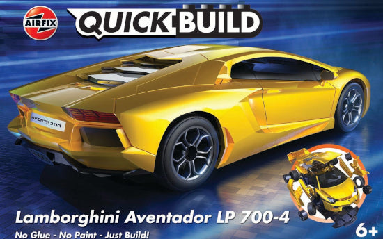 J6026 - Airfix - Quickbuild Lamborghini Aventador - Yellow