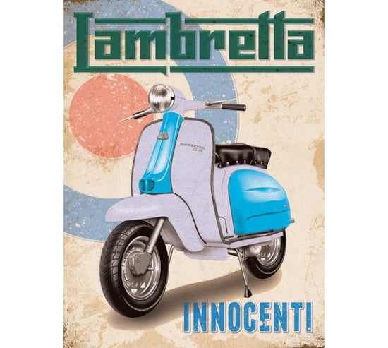 'Lambretta Innocenti' Metal Wall Sign