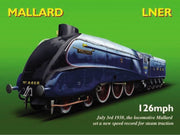 'LNER Mallard' Metal Wall Sign