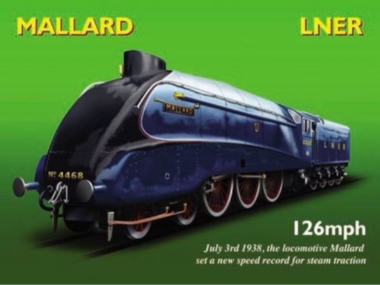 'LNER Mallard' Metal Wall Sign