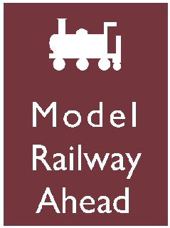 'Model Railway Ahead' Metal Wall Sign