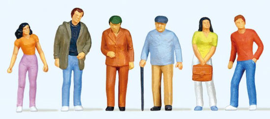 Preiser 10117 Passers By (6) HO Gauge