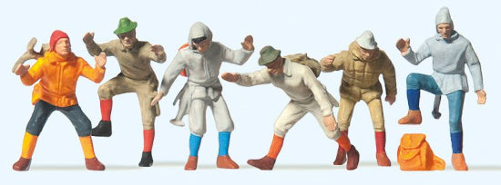 Preiser 14082 Mountain Climbers (6) HO Gauge