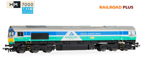 R30428TXS Class 66 66711 'Sence' Aggregates Industries - RailRoad Plus (DCC Sound Fitted) SPECIAL OFFER