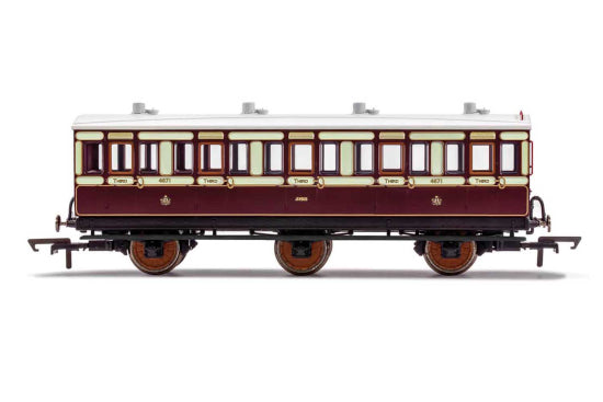 SPECIAL OFFER Hornby R40120 LNWR, 6 Wheel Coach, 3rd Class, Fitted Lights,1523