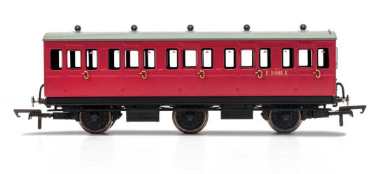 SPECIAL OFFER Hornby R40124A BR, 6 Wheel Coach, 3rd Class, Fitted Lights, E31085