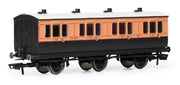 SPECIAL OFFER Hornby R40289 LSWR, 6 Wheel Coach, 1st Class, 490