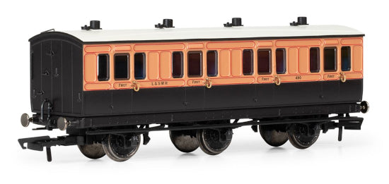 SPECIAL OFFER Hornby R40289 LSWR, 6 Wheel Coach, 1st Class, 490