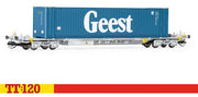 TT6033 Touax Sffgmss IFA Wagon with 45ft Container 'Geest' SPECIAL OFFER