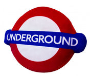 'London Underground Logo' Plush Cushion