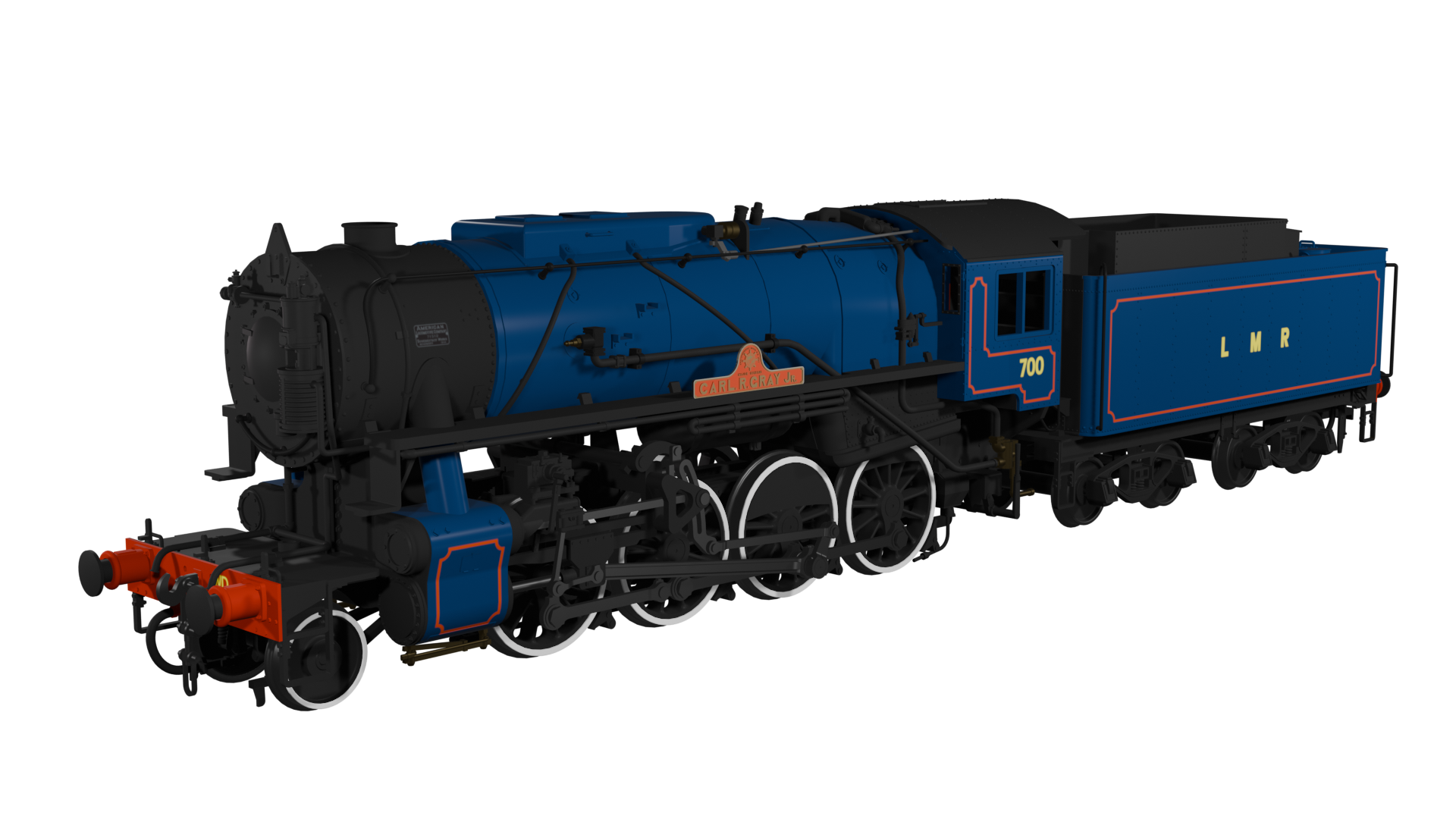 926005 - Rapido - OO - USATC S160 LMR Blue No.700 'Major General Carl R Gray Jr' - DCC Ready