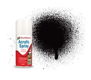 AD6085 - Humbrol - No.85 Black Satin Acrylic Spray Paint