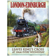 L.N.E.R. Flying Scotsman London Edinburgh Metal Wall Sign