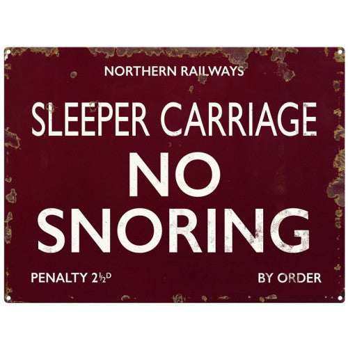 Metal Fridge Magnet (RL): Sleeper Carriage - No Snoring