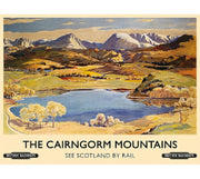 'The Cairngorm Mountains' Metal Wall Sign