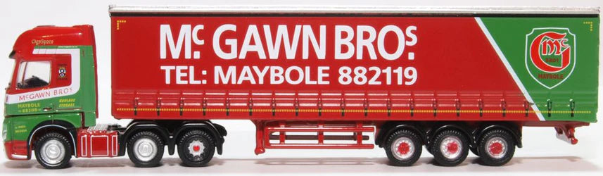 NMB007 - Oxford Diecast - Mercedes Actros Curtainside McGawn Bros