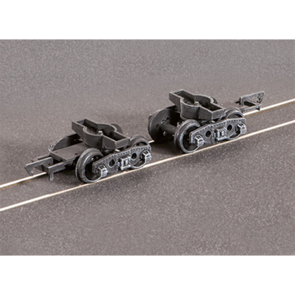 PA126 - GWR Plate Wagon Bogies, (Spoked Wheels)(prev. Ratio 126)