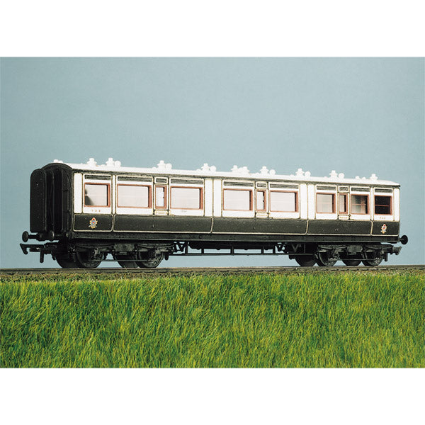 PC732 - LMS (Ex LNWR) 50ft Arc Roof Corridor Coach, Composite