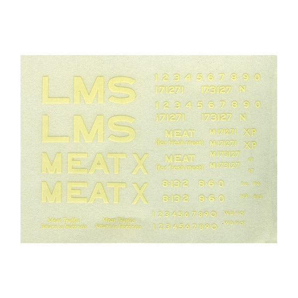 PS68 - Transfers for LMS Meat Van