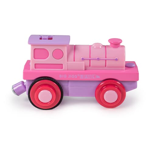 Bigjigs R/BJB/PPLBO Battery Operated Powerful Pink Loco
