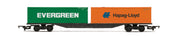 R60360 - Hornby - RailRoad BR FFA Container Wagon with two 30 containers