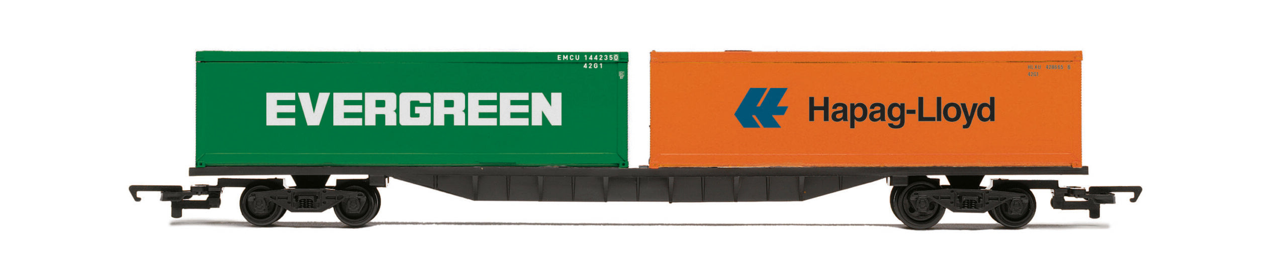 R60360 - Hornby - RailRoad BR FFA Container Wagon with two 30 containers