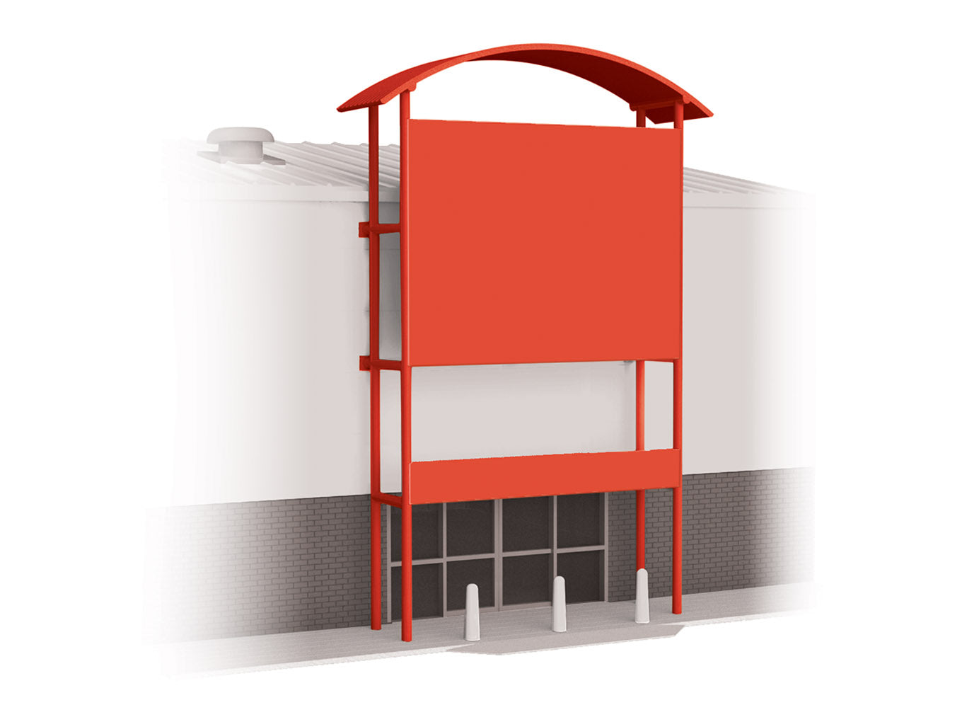 SSM311 - Wills Modern Out Of Town Retail Unit Frontage Kit