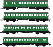 EFE Rail E86024 LBSCR 54ft 'Isle of Wight' 4-Coach Pack BR (SR) Green No. 486