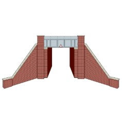 LK12164 - PECO - TT:120 -L/S Kit Bridge, Steel Plate, Brick Abutments, Single Track