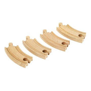 R/BJW/SC4 - BigJigs - Short Curved Track (100mm) - 4 Pieces