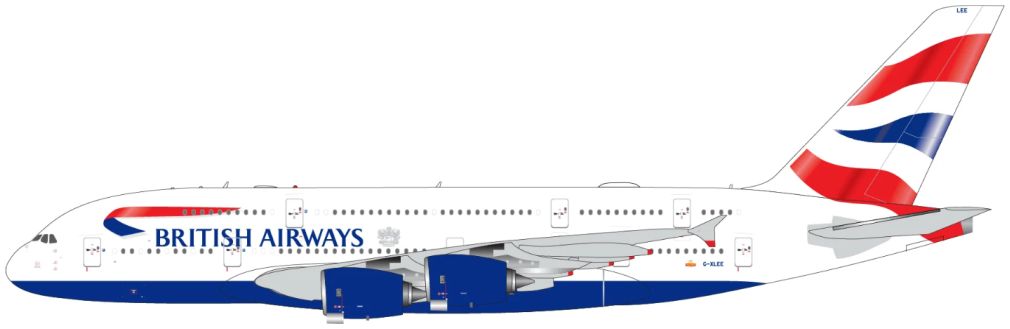 GJBAW2325 - Gemini Jets - Airbus A380 British Airways G-XLEE