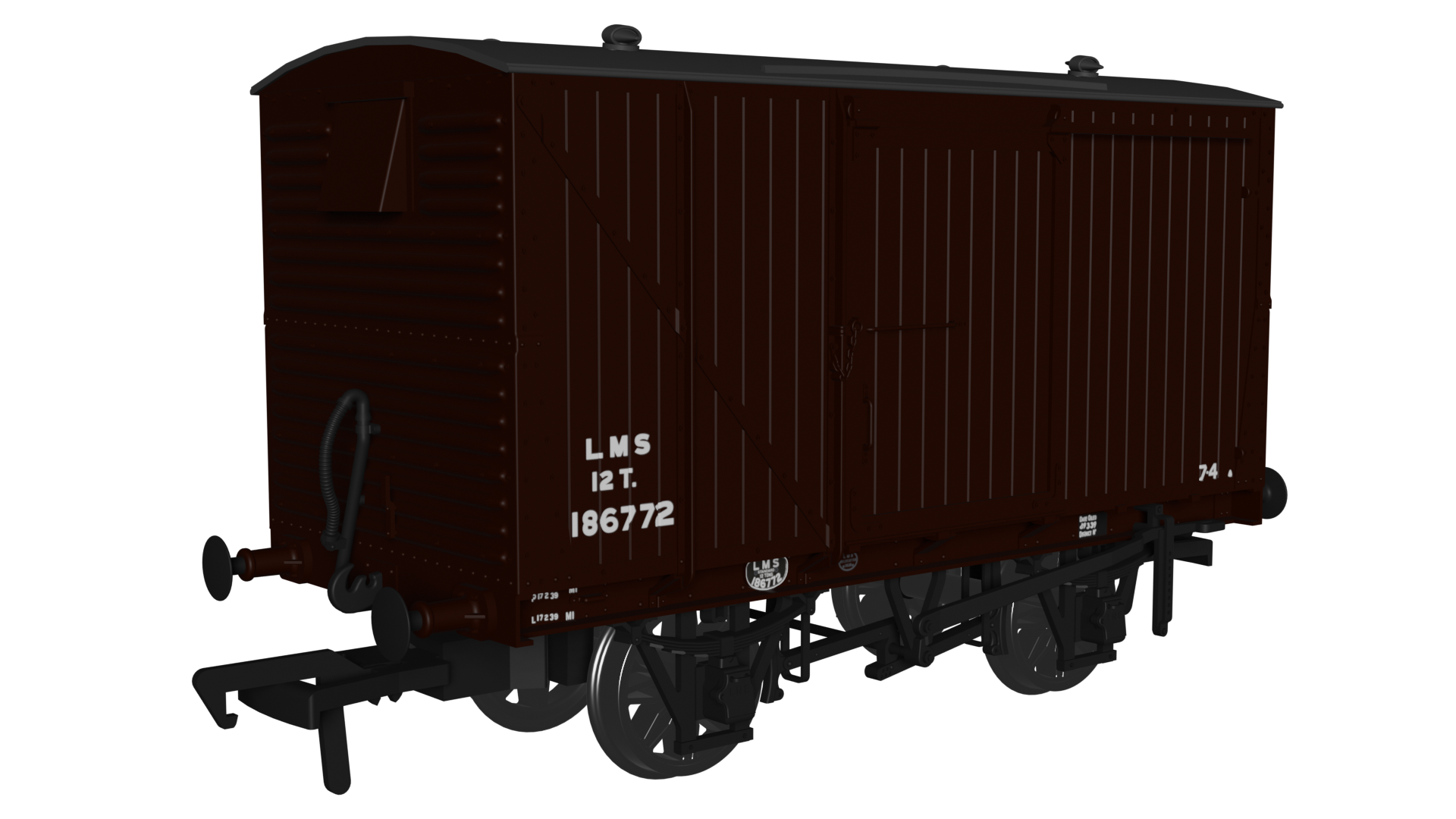 970105 - Rapido - LMS D1832A Van - LMS (post-36) No.186772