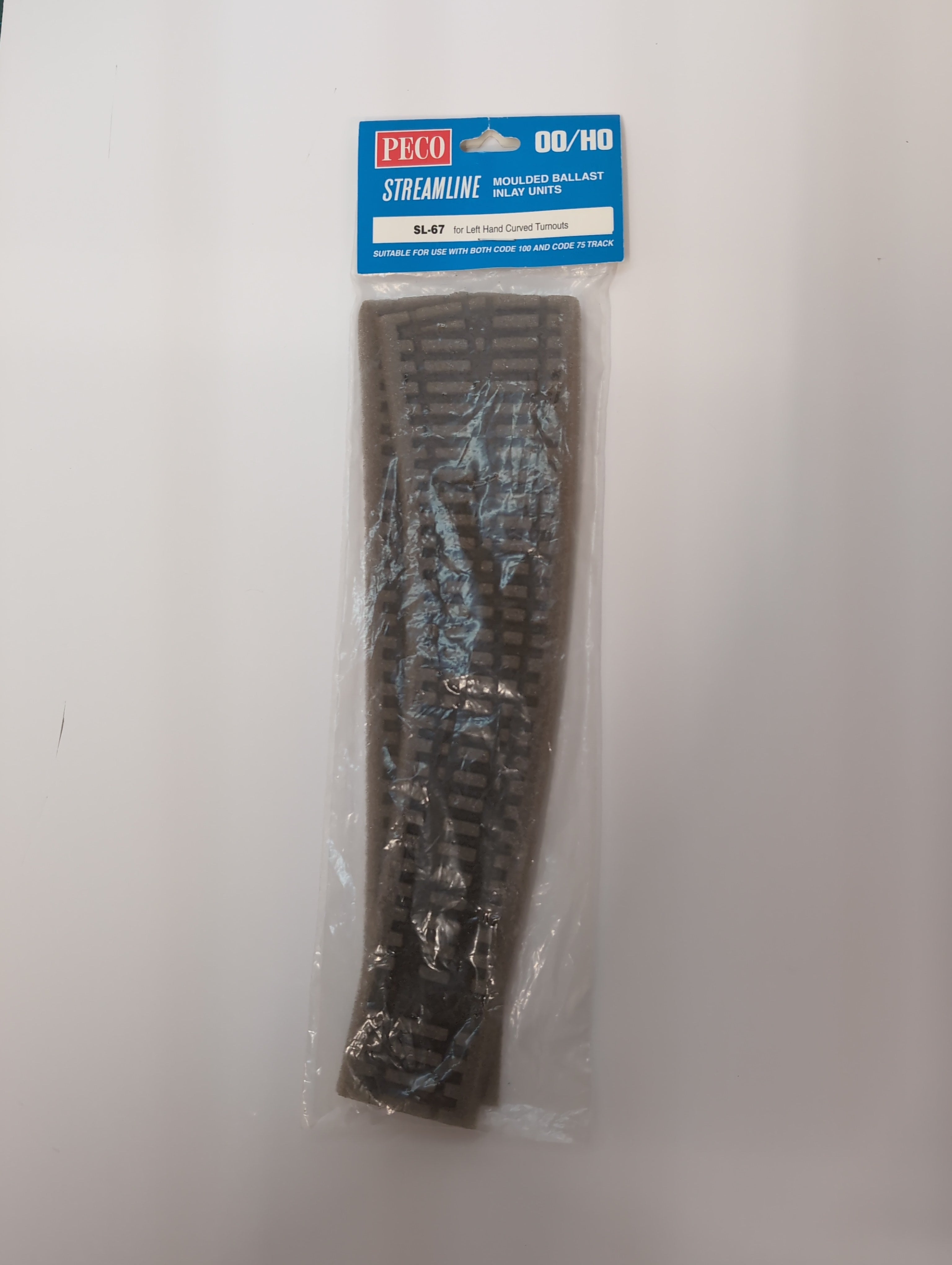 SL-67 - PECO Streamline - OO/HO - Ballast Inlays for Curved Turnouts (2)